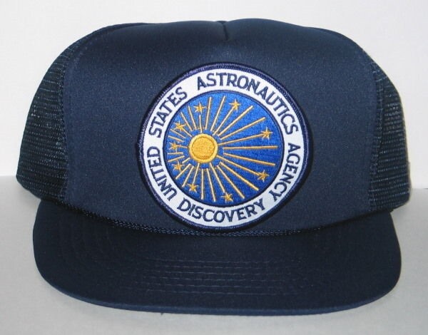 2001 A Space Odyssey Discovery Astronautic one a Blue Baseball Cap