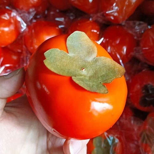 Simulation Persimmon Fruit Educational Persimmon Fruit Toy for Home Decoration - Picture 5 of 8