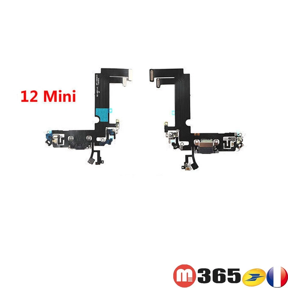 NAPPE CHARGEUR IPHONE 12 mini DOCK CONNECTEUR DE CHARGE + MICRO iphone12 mini - Photo 1/1