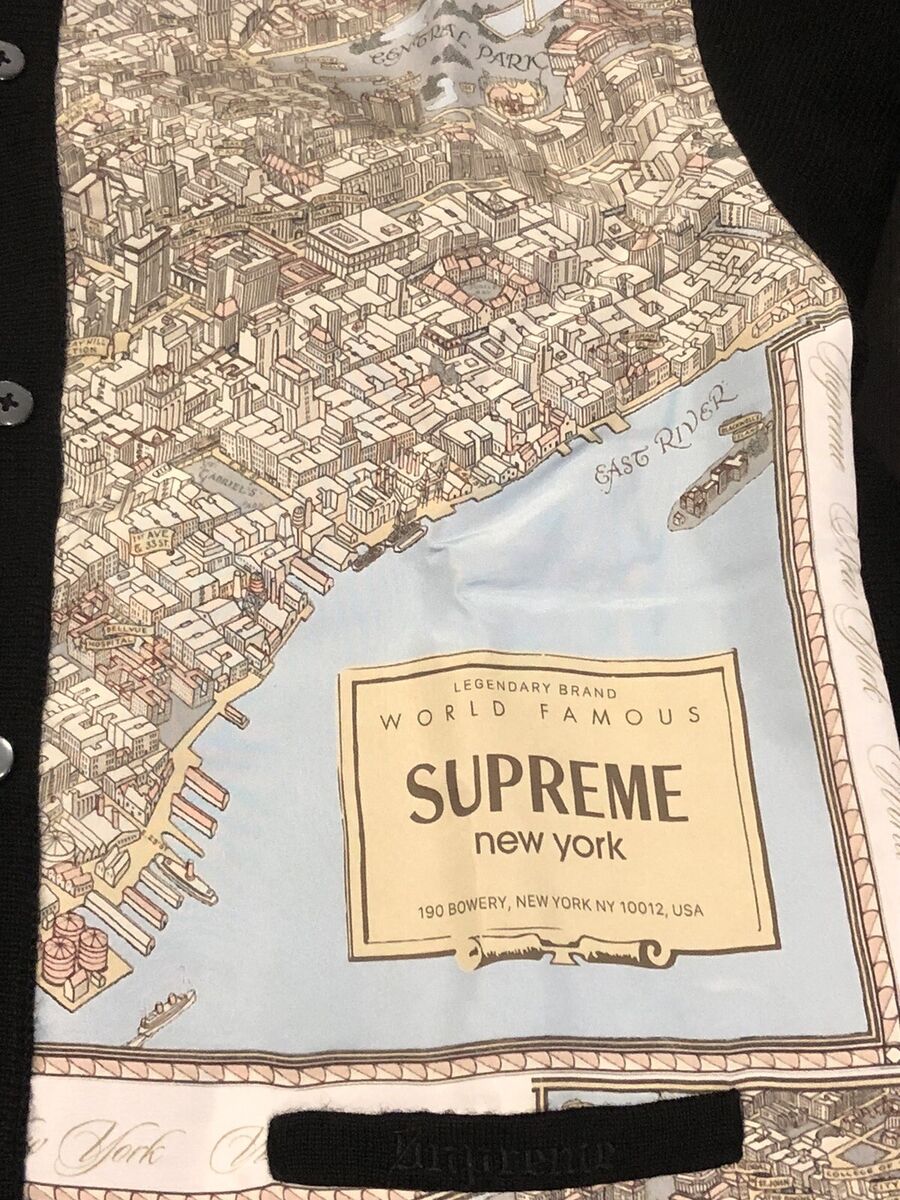 Supreme Silk Map Cárdigan Size SMALL New FW23 | eBay Supreme Silk Map Cárdigan Size SMALL New FW23 | eBay