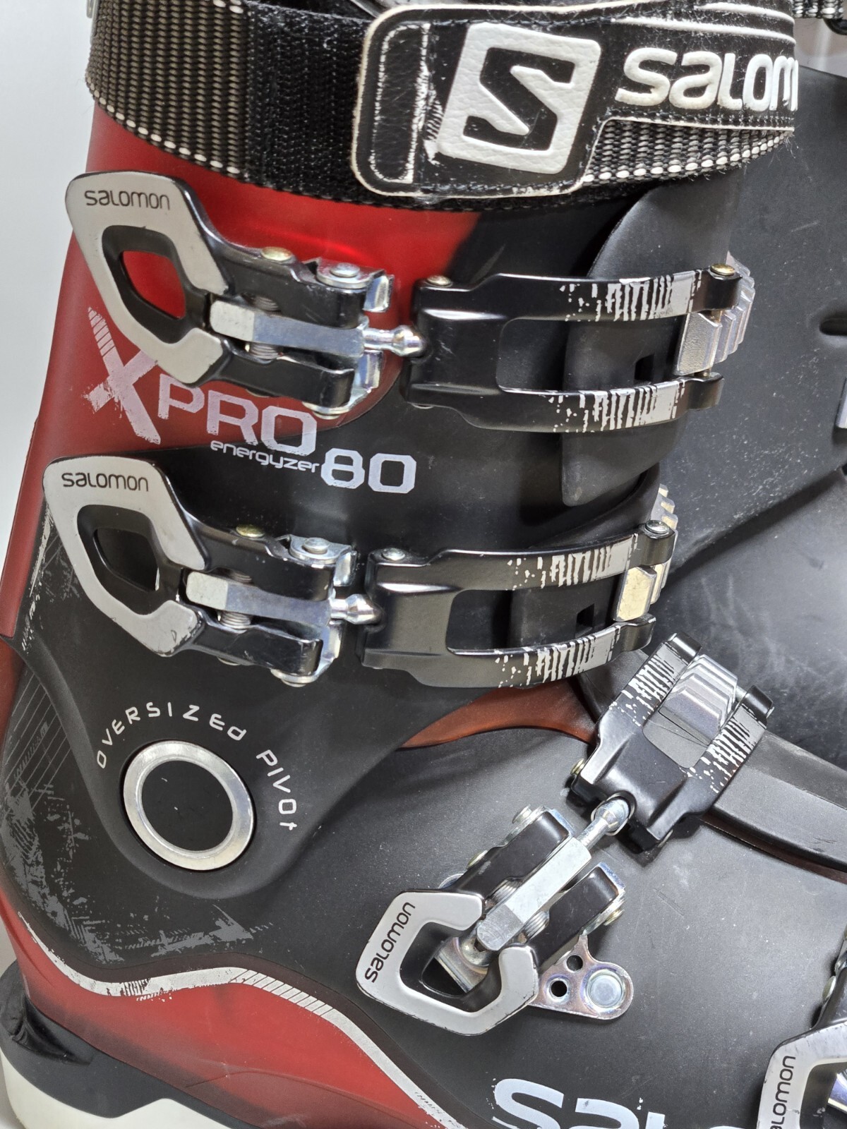 Scarponi da sci Salomon X Pro 80 Energyzer nero rosso taglia M 8 5 Mondo 26 5 336 mm