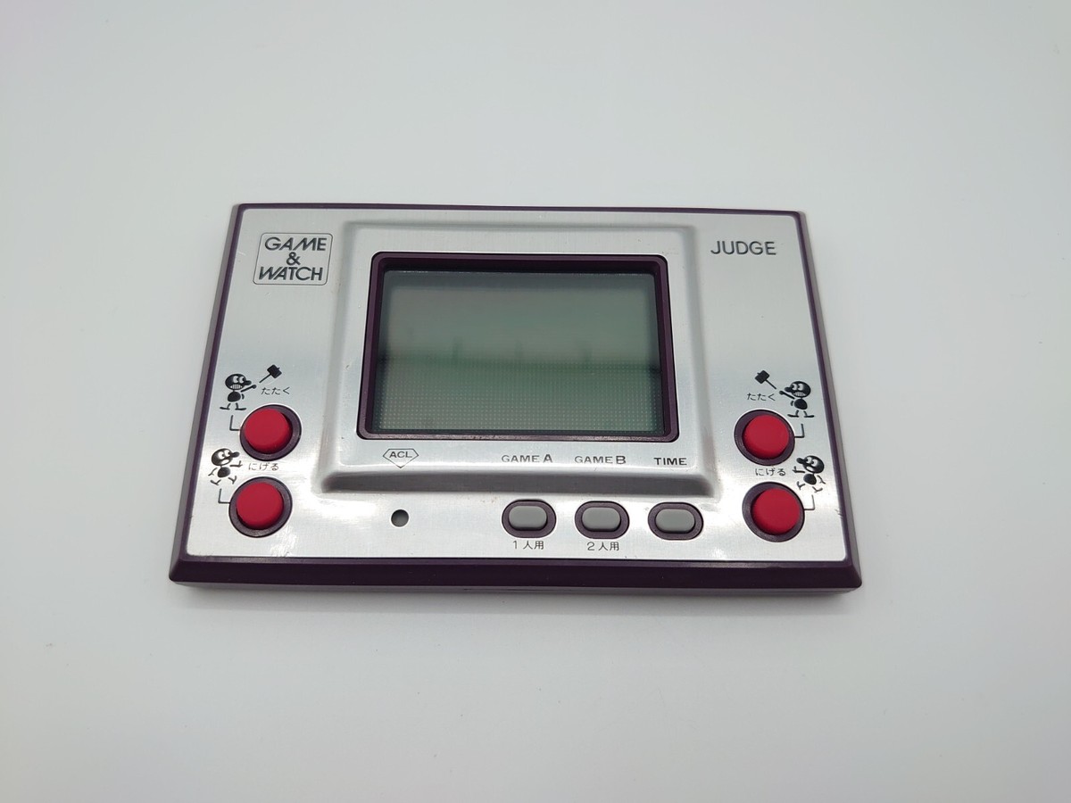 NINTENDO GAME & WATCH JUDGE Purple Retro Vintage Game
