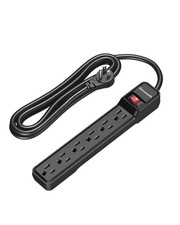 DEWENWILS 6-Outlet Power Strip Surge Protector with 10 Foot Long Extension Cord