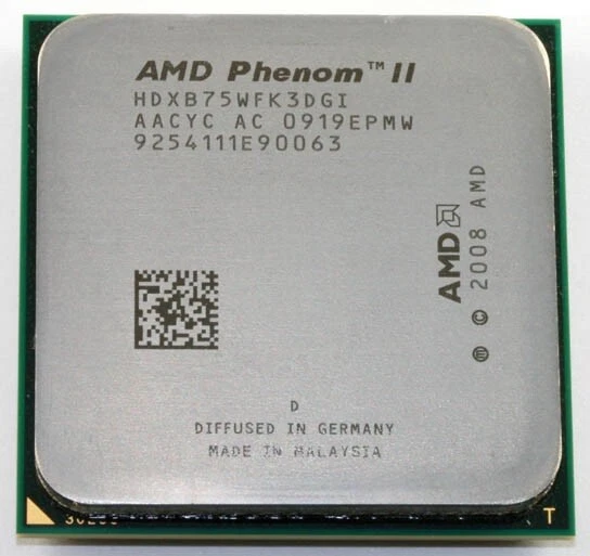 AMD Phenom II X3 B75 Triple Core Processor 3.0 GHz, Socket AM2+/AM3, 95W CPU - Image 3 of 4