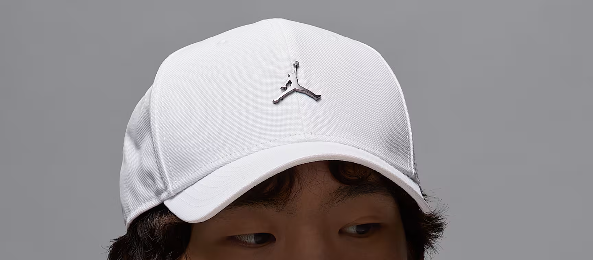 Nike Jordan Rise Structured Metal Jumpman Cap White Gunmetal