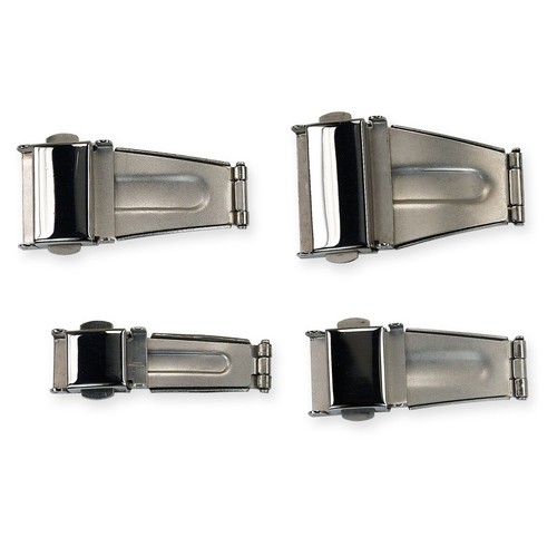 Steel Watch Buckle Clasp Bracelet Strap 3 fold Spring Release Catch ...