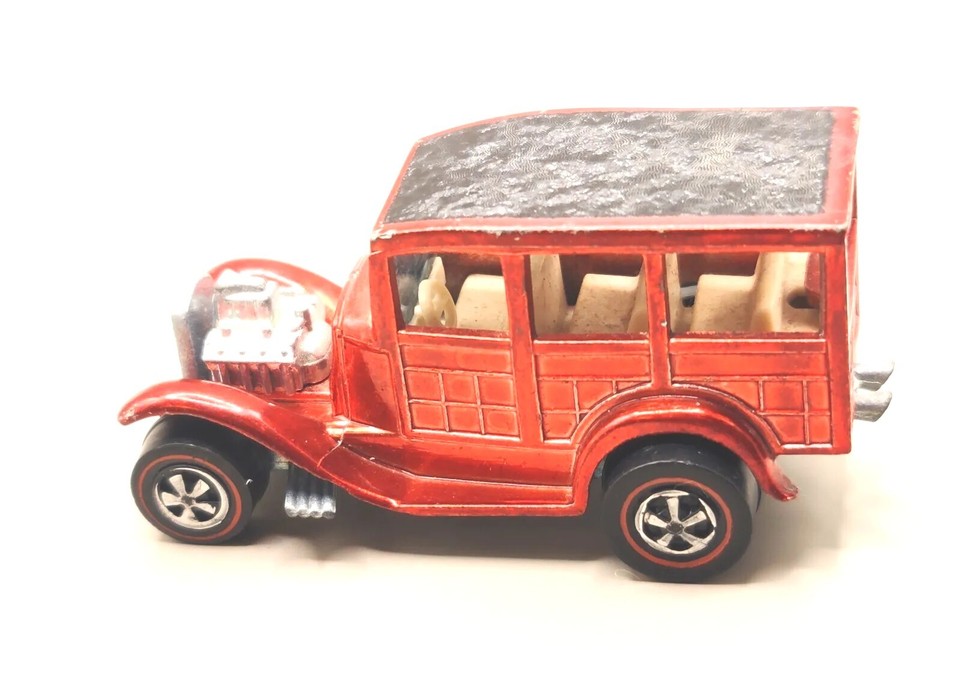 1970 31 Ford Woody Red Color White Int. VGC Original Redline HotWheels ...
