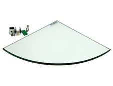Corner Glass Shelf For Bathroom Shower Bedroom And Closets Wall Mounted 12mm