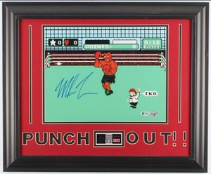 Mike Tyson Signed Framed 19.5 X 23.5 Punch Out Photo Nintendo Beckett