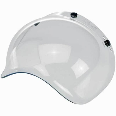 Bubble Biltwell Coffee Clear Polycarbonate Jet Helmet Visor