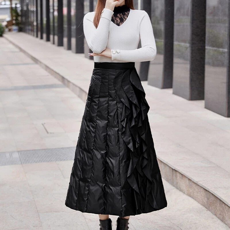 Long skirt top in winter