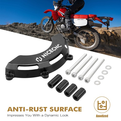 NICECNC Left Alternator Cover Guard For Honda XR 650L XR650L 1993-2025 Black - Picture 5 of 10