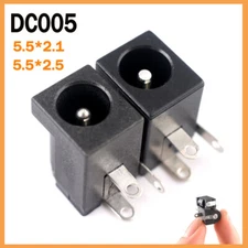 12V DC Power Barrel Jack Socket PCB Mount Connector For Laptop DC005-5.5mmx2.1mm