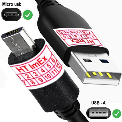 USB 2.0 Ladekabel Micro-USB-Kabel kompatibel für OneOdio Fusion A70 Kopfhörer