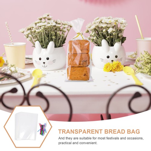 2 Count Gift Bag Sourdough Bags for Homemade Bread Dessert Cellophane - Picture 7 of 12