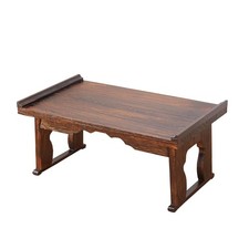 Japanese Floor Table | Small Coffee Tea Table Low Altar Desk w/ Foldable Legs