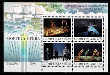 Finlandia MiNr. 1229-1232 Bloque 10) MNH - Ópera Helsinki