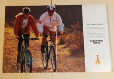 1992 Raleigh Mountain Bikes Freedom Flight Vintage Q Magazine Advertisement