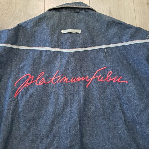 Vintage Y2K FUBU Platinum Fat Albert Denim Jean Jacket Size 2XL Junkyard Kids - Picture 13 of 19