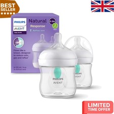 Safe & Easy Philips Baby Bottles - 2pcs, 125ml Each, Natural Latch Design
