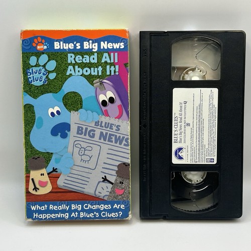 Blue’s Clues Read All About It VHS 2001 Nick Jr Video Tape Nickelodeon Kids Show - Picture 3 of 10
