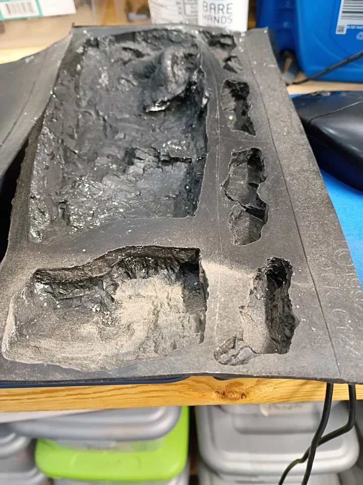 Moldes de roca para paisajes bosques escénicos moldes de roca de goma usados 3 diferentes Foto 3 de 4