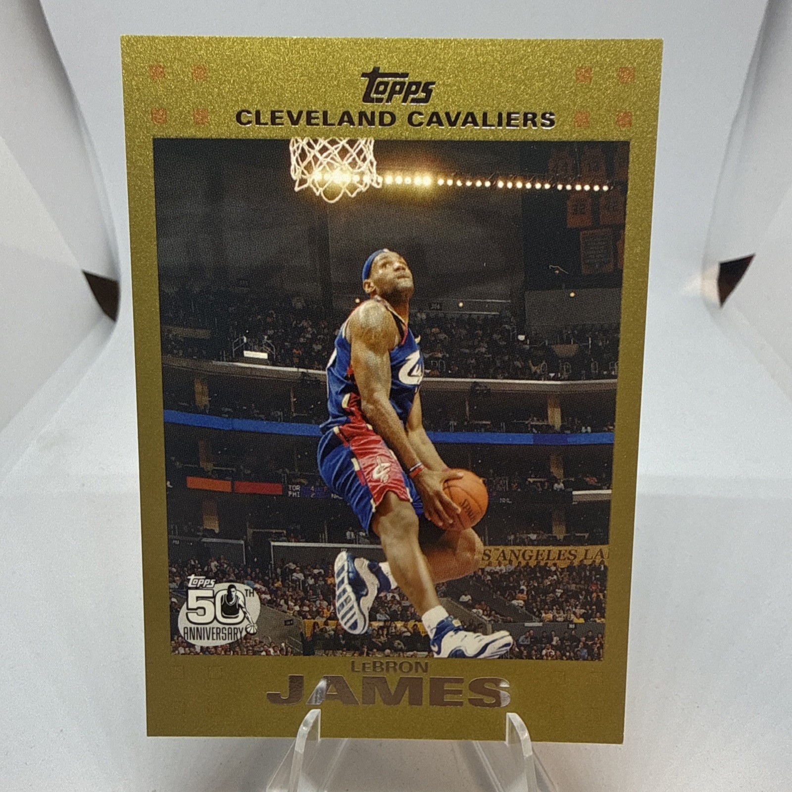LEBRON JAMES 2007-08 TOPPS GOLD BORDER #23 0503/2007 CAVALIERS