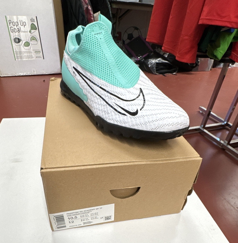 Nike Phantom GX Academy DF TF White/Hyper Turquoise Men’s Size 10.5 Retail Price