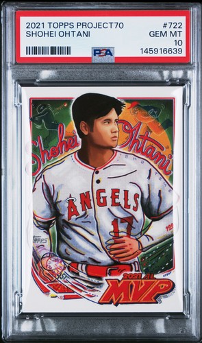 2021 TOPPS PROJECT70 #722 SHOHEI OHTANI PSA 10