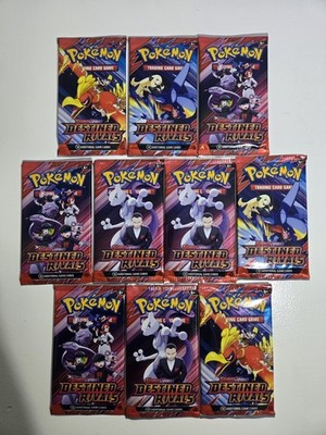10x Destined Rivals Booster Packs.  Pokemon Scarlet and Violet. Sealed Packs!