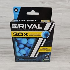RIVAL Nerf 30X HIgh Impact Accu-Rounds 30 Blue Foam Balls - NEW