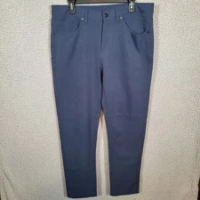 LEG3ND Performance Comfort Fit Stretch Moisture Wicking Pants Blue Mens 35x30