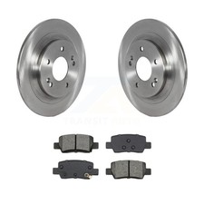 Transit Auto K8S-104035 Brake Disc and Pad Kits 2-Wheel Set Rear for Kia Seltos