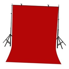 5x7ft Photography Studio Non-Woven Backdrop Bright Backdrop Solid 5X7 FT Red
