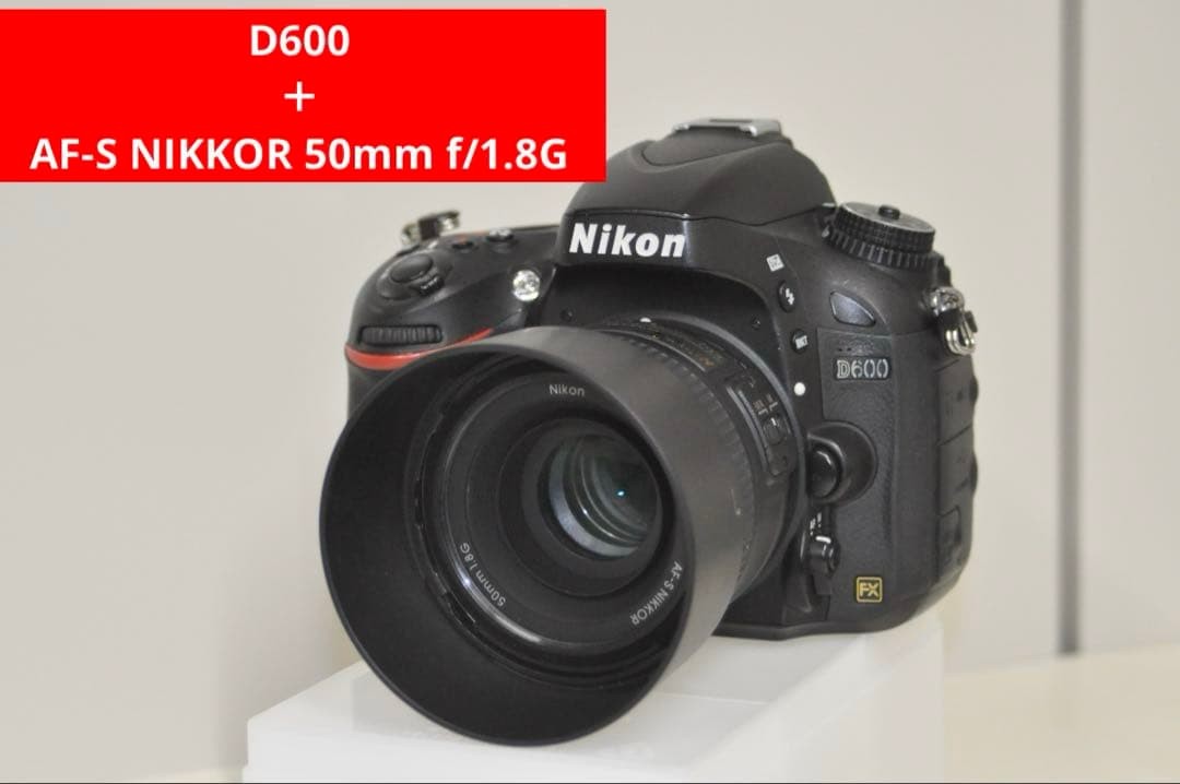 デジタルカメラ Nikon D600 NIKKOR 50mm 1:1.8G Nikon D600 Camera Body with AF-S NIKKOR 50mm f1.8G Lens Excellent