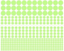 1 Sheet 407 Pcs Glow in The Dark Wall Stickers, Removable Glow in Dark Dots