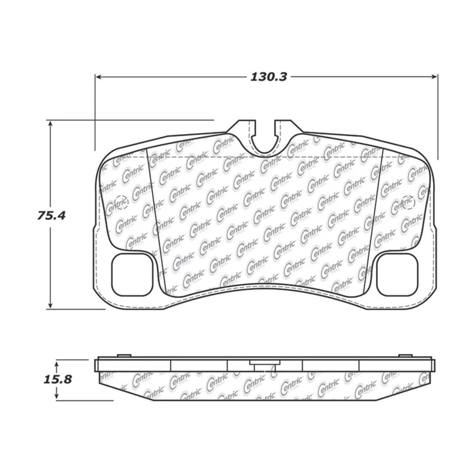 Para Porsche 911 2007-2013 | Pastillas de freno de disco traseras centradas | Semimetálicas Foto 4 de 4