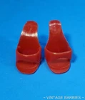 Vintage Barbie Doll Fashion PAK Red OT Heels / Shoes Near Mint ~ 1960's