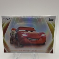 Topps Disney Neon Rainbow Foil 2026 Pixar Cars Lightning McQueen #95 