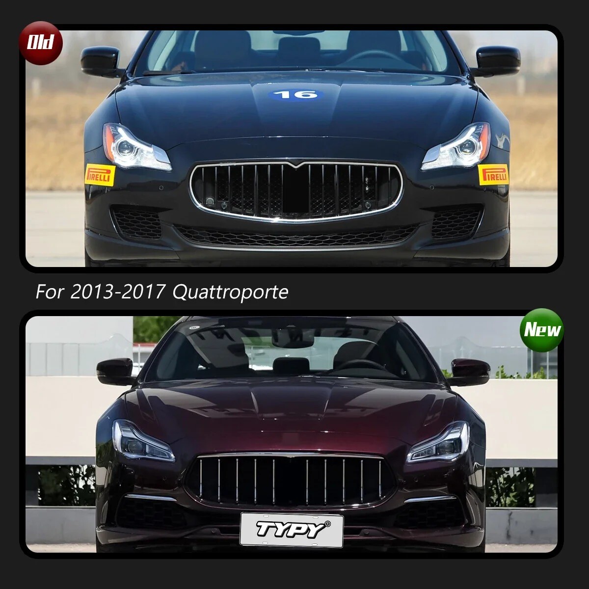 Front LED Headlight Upgrade DRL Lamps For Maserati Quattroporte 2013-2017 