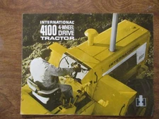 ORIGINAL INTERNATIONAL 4100 TRACTOR TRIFOLD BROCHURE..6pgs..GOOD+