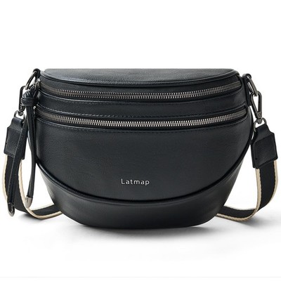 Crossbody Sling Bags für Damen Bauchtaschen Handtaschen Go Free Cross L, schwarz 