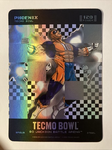 Bo Jackson Battle Arena Tecmo Bowl Phoenix Bo Nix Big Pixel Steel 120 - BP619