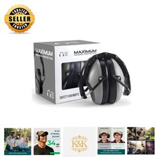 Foldable 34 dB NRR Ear Protection Muffs - Ideal for Loud Events  Sensory Use