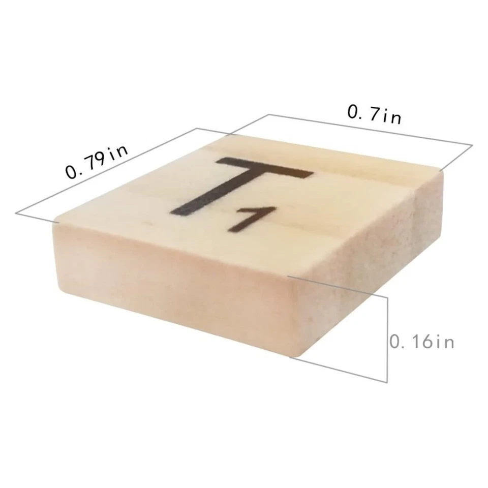 Деревянные плитки с буквами 5 полных наборов 500 шт. - Изображение 2 из 4