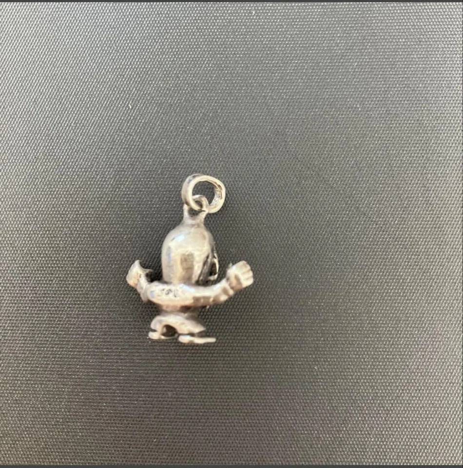 Corazones cromados Foti Harris Teeter dije de plata pavé de diamantes usado de Japón Foto 3 de 4