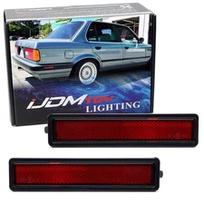 OE-Spec Red Lens Bumper Side Marker Lamp Housings For BMW E30 E34 3 5 Series