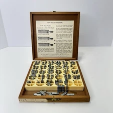 Kingsley Machine 18pt Announcement Roman (CAPS) Hot Foil Machine w/ Wooden Box