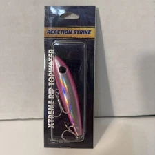Reaction Strike Extreme Rip Top water, Walking Top water, Pink And Silver