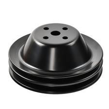 Swp Double 2 Groove Black Short Water Pump Pulley For Sbc Small Block Chevy 350 Swp Double 2 Groove Black Short Water Pump Pulley For Sbc Small Block Chevy 350